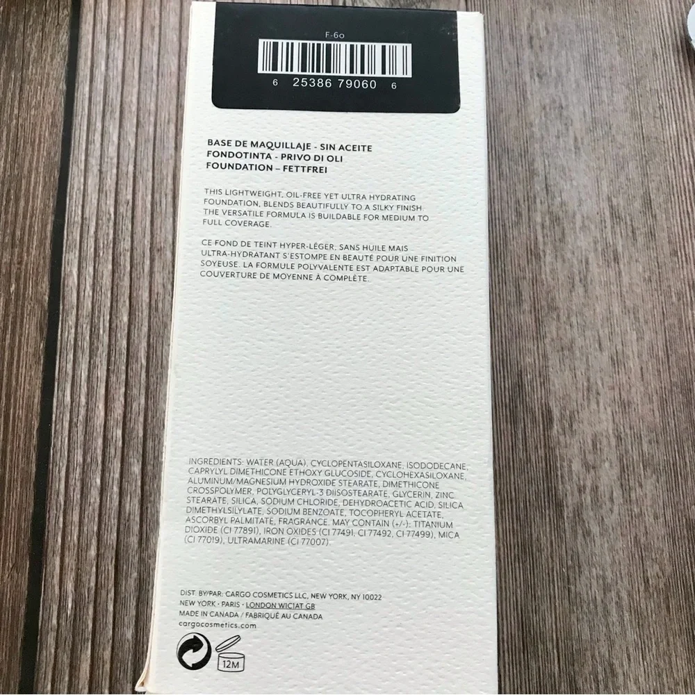 🆕5 Boxes Cargo Oil Free Foundation